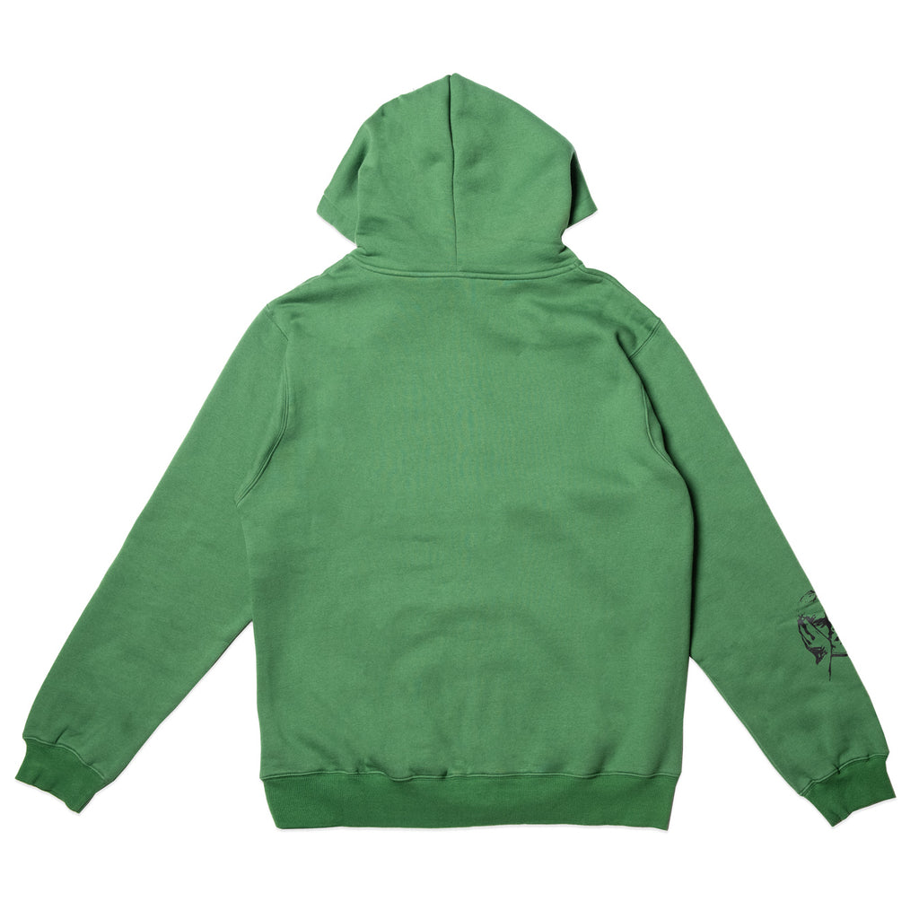 BUTTERFLY ZIP UP HOODIE FOREST GREEN