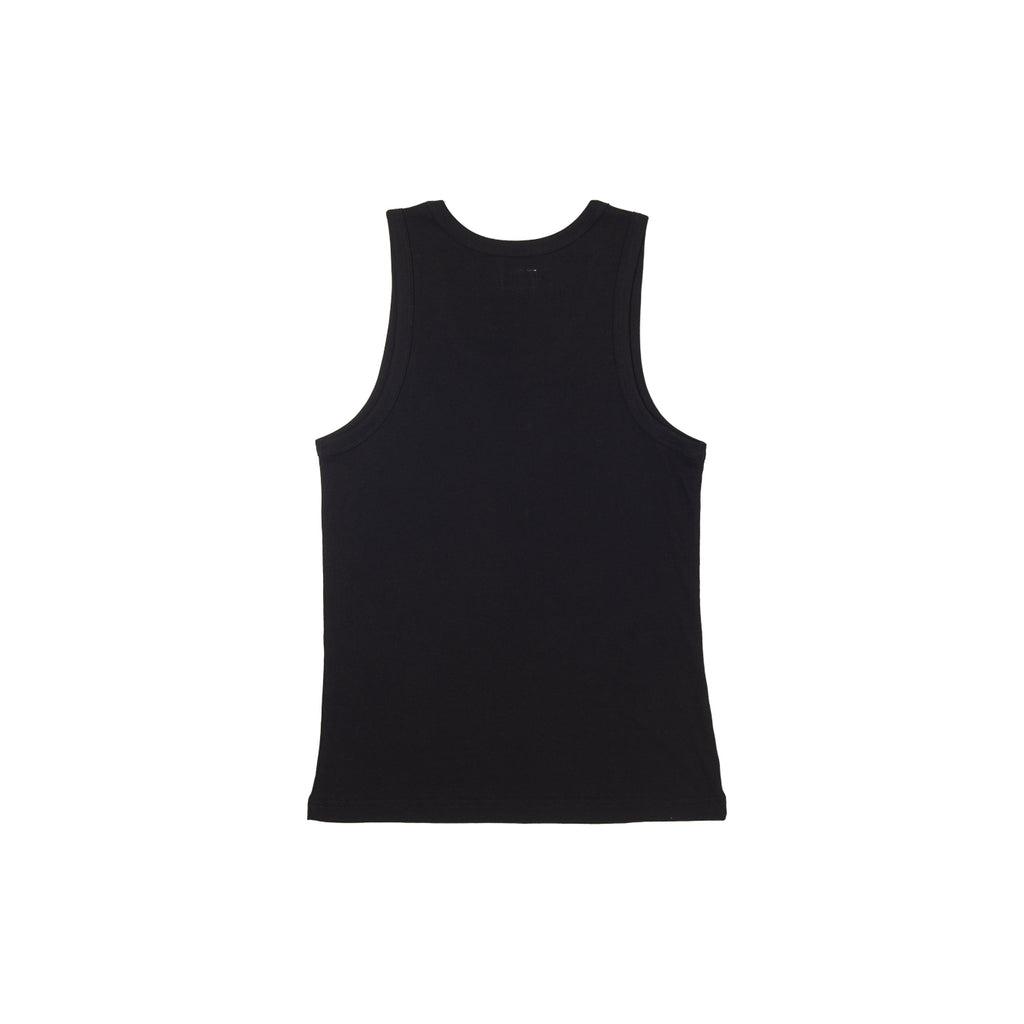 HODDLE HARDWARE RIBBED SINGLET -  BLACK