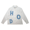 HODDLE MELANGE LONG SLEEVE SHIRT WHITE / BLUE | HODDLE SKATEBOARDS