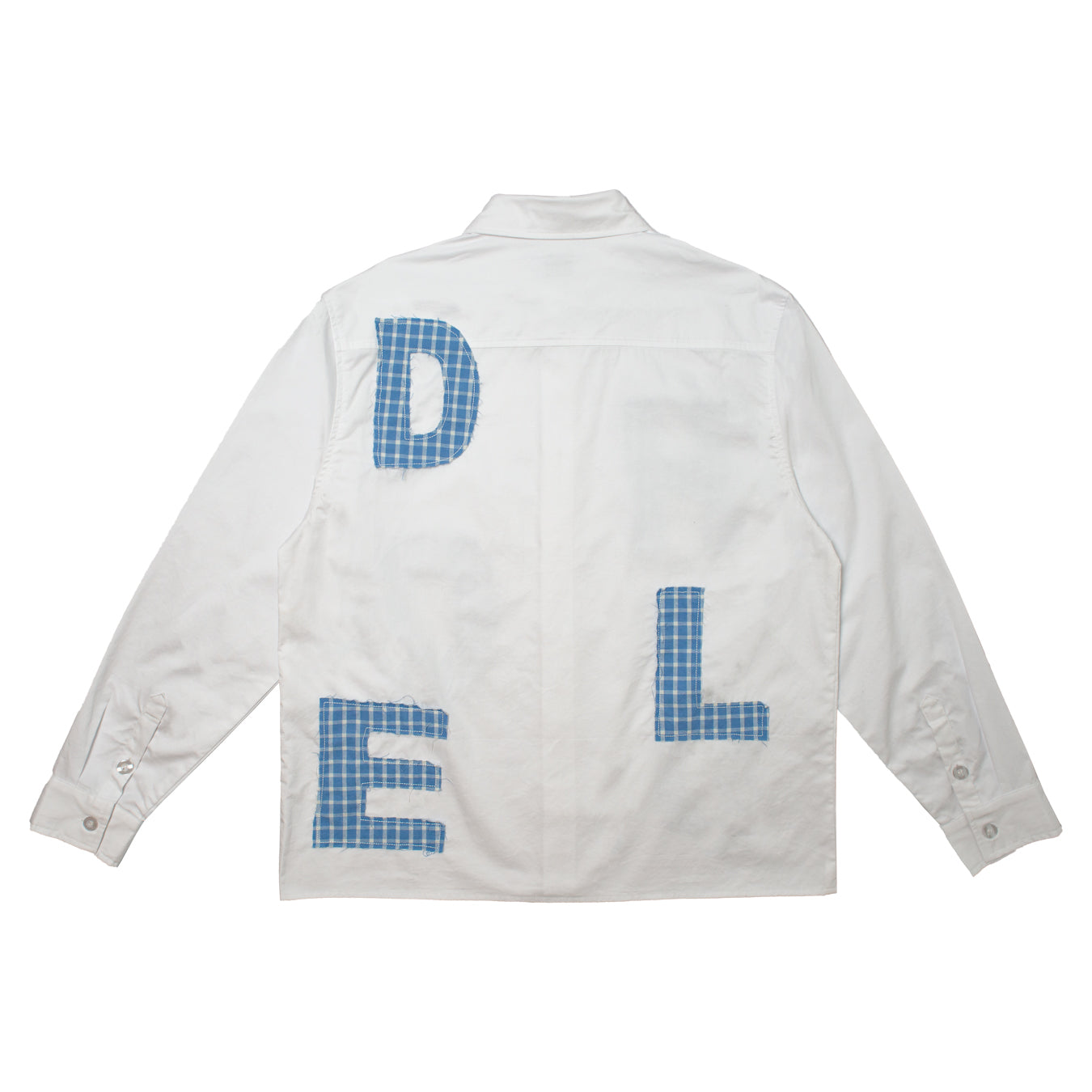 HODDLE MELANGE LONG SLEEVE SHIRT WHITE / BLUE | HODDLE SKATEBOARDS