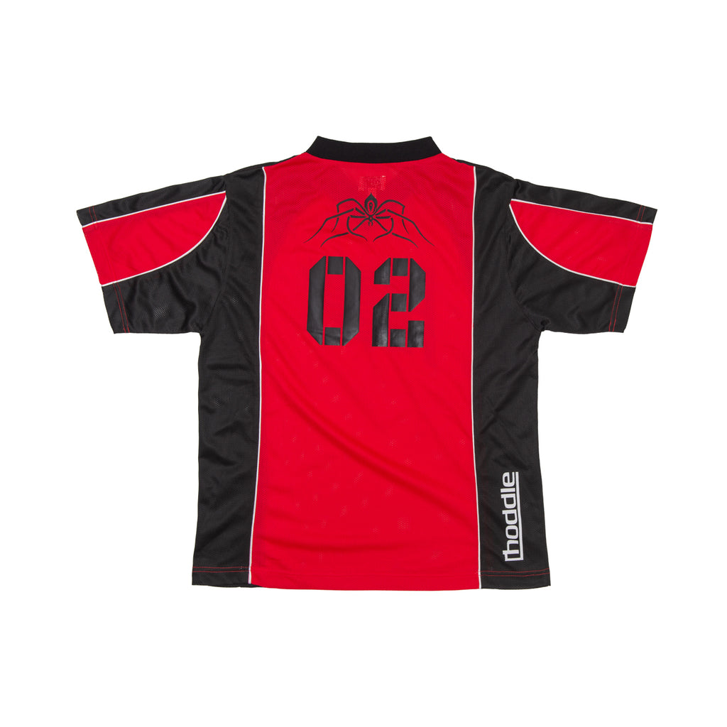 HODDLE SPIDER FOOTBALL JERSEY RED / BLACK