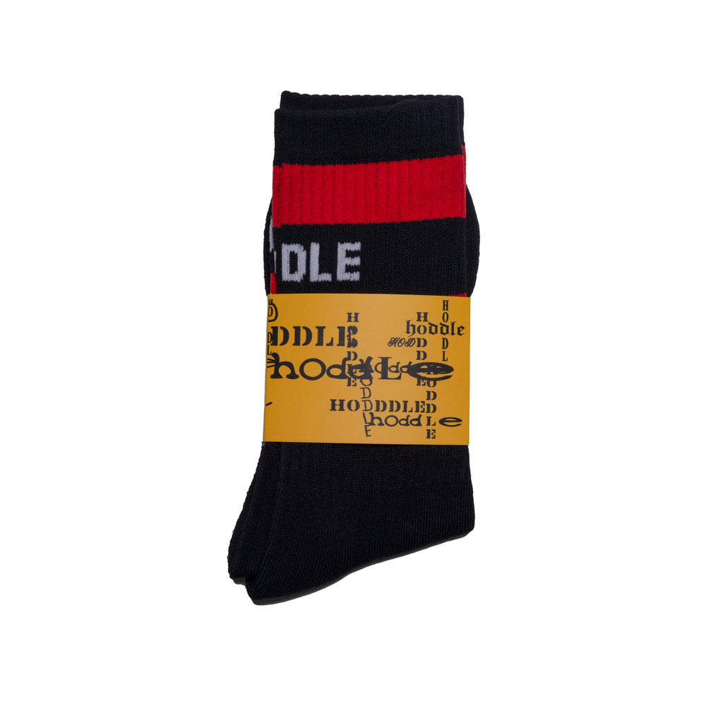 HODDLE OLD ENGLISH SOCKS BLACK