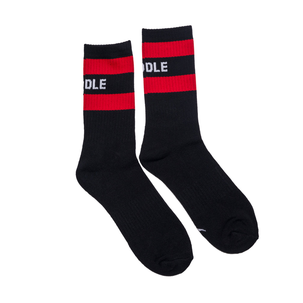 HODDLE OLD ENGLISH SOCKS BLACK