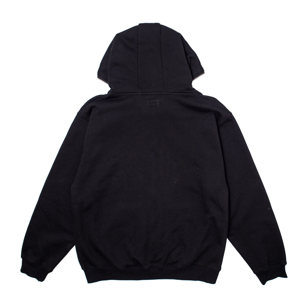 HODDLE FULL LENGTH ZIP HOOD  BLACK