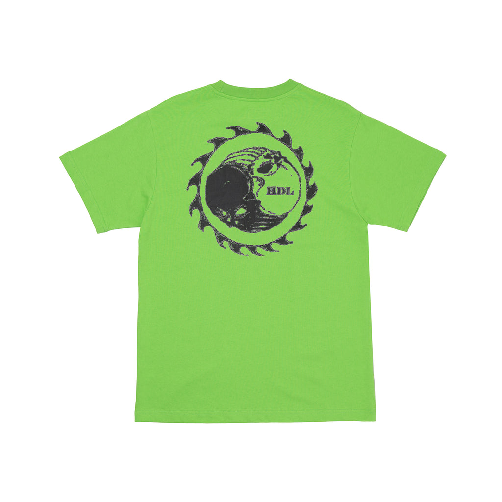 THUNDERDOME POCKET TEE - LIME GREEN