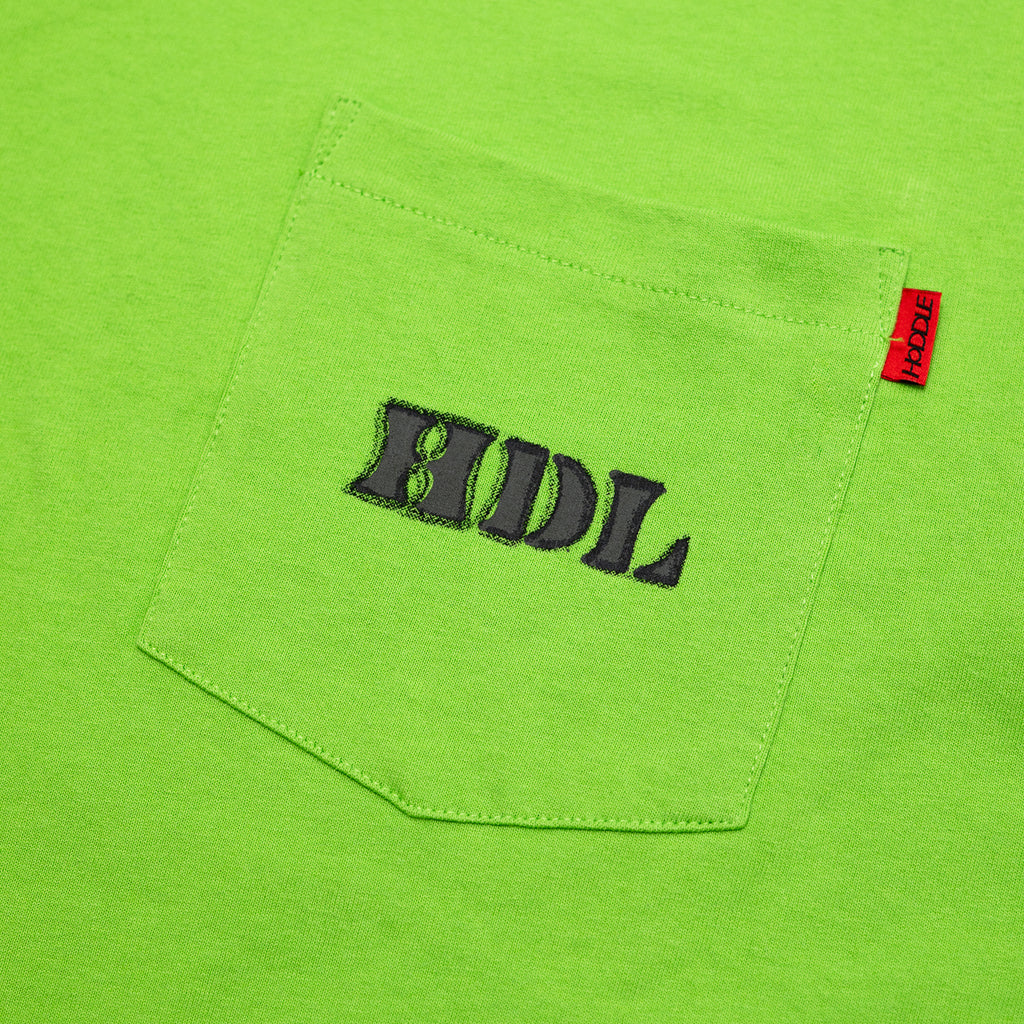 THUNDERDOME POCKET TEE - LIME GREEN