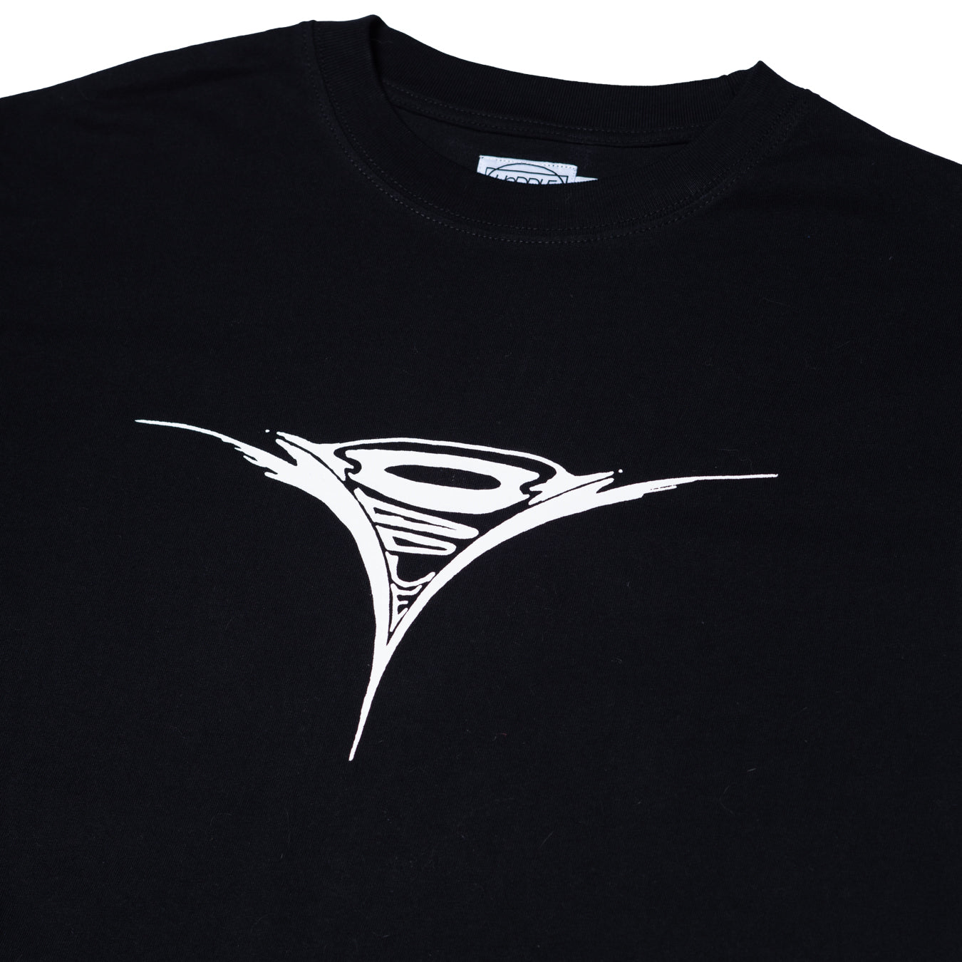 TURBO DOLPHIN LOGO TEE BLACK/WHITE | HODDLE SKATEBOARDS