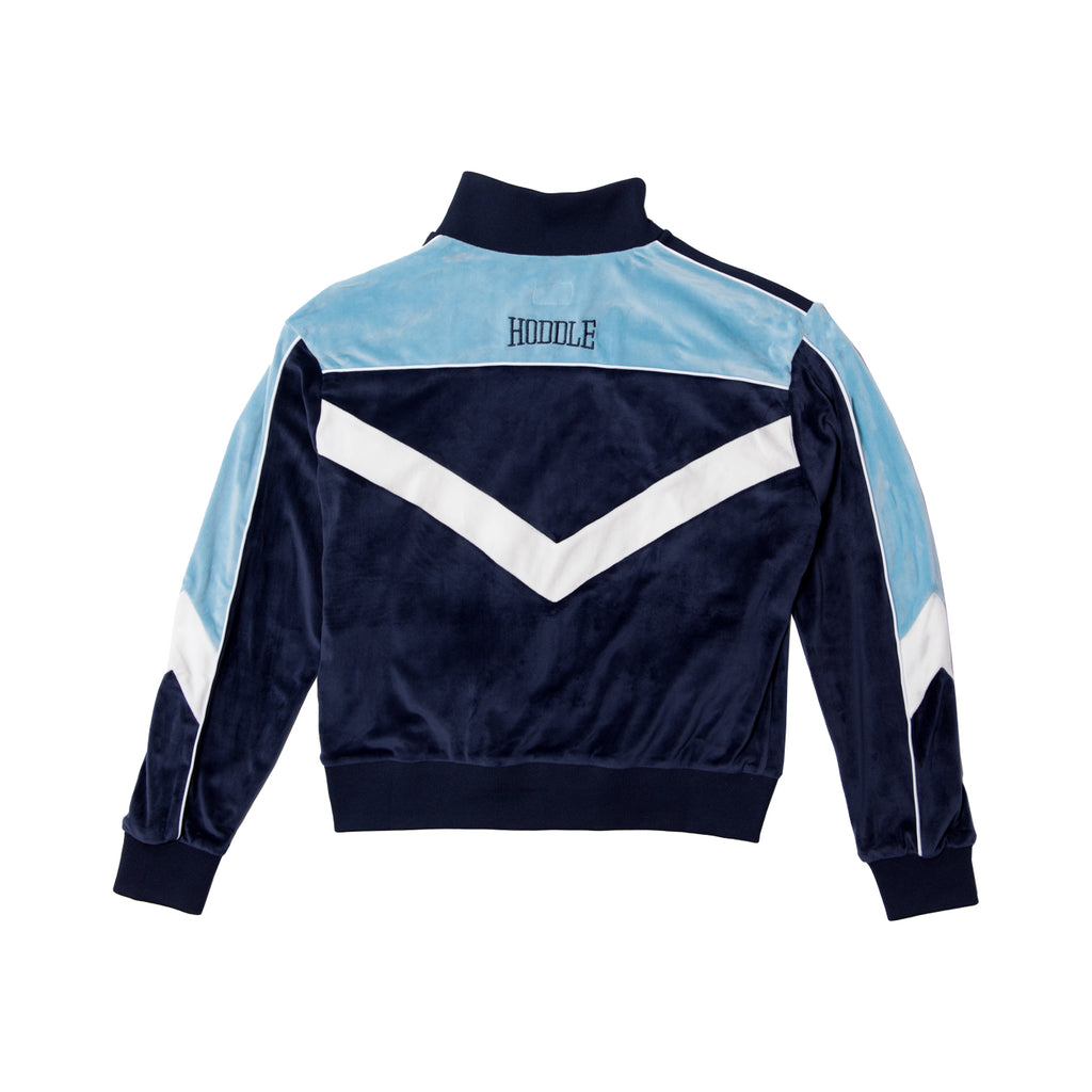 VELOUR TRACK TOP BLUE / NAVY