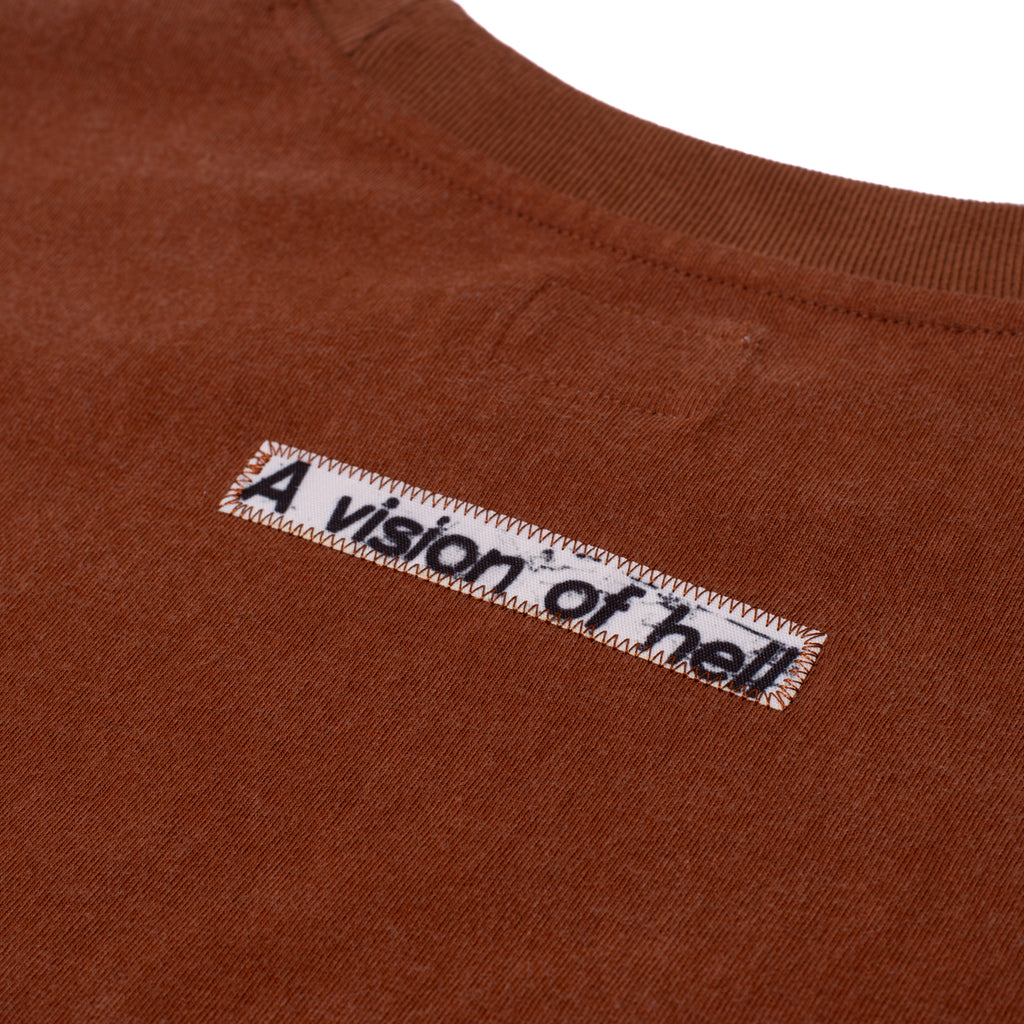 VISON LOGO TEE  BROWN / GREEN