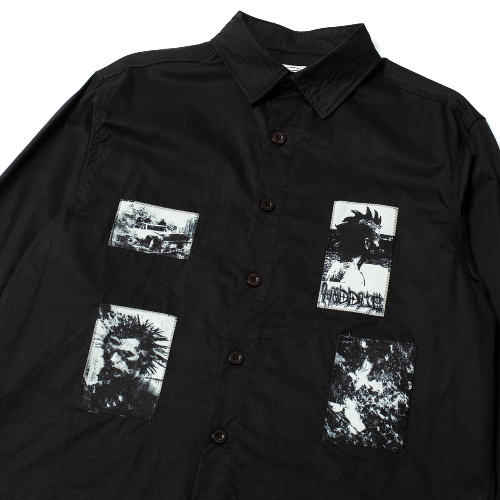 VISON OF HELL OXFORD SHIRT  BLACK