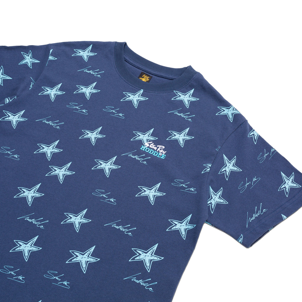 HODDLE X STAN RAY - ALL OVER STAR PRINT - NAVY/BLUE