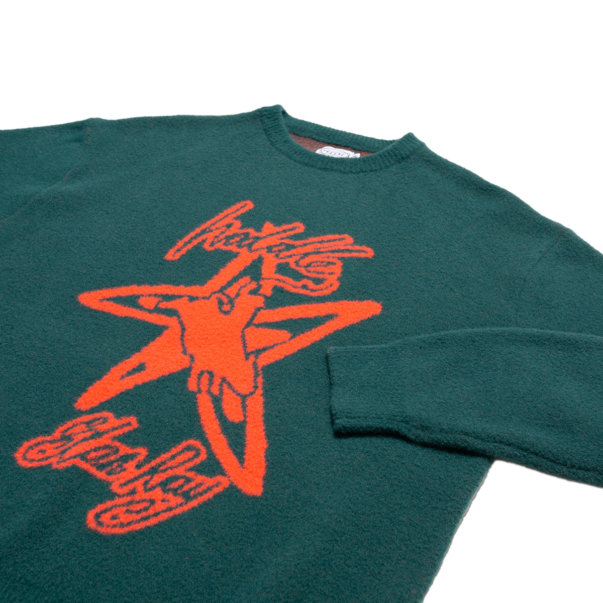 HODDLE X STAN RAY - LONE RIDER - SWEATER GREEN AND RED | HODDLE SKATEBOARDS