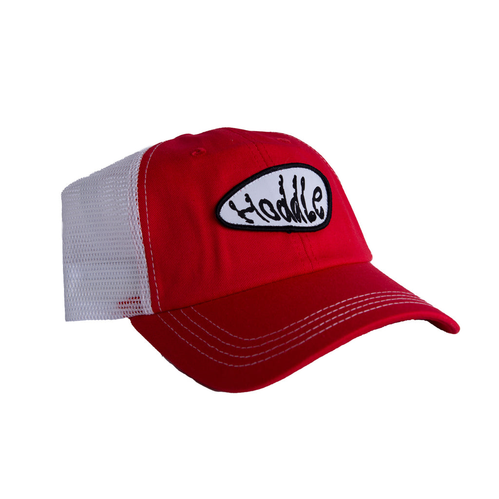 MUCK LOGO HAT TRUCKER CAP RED